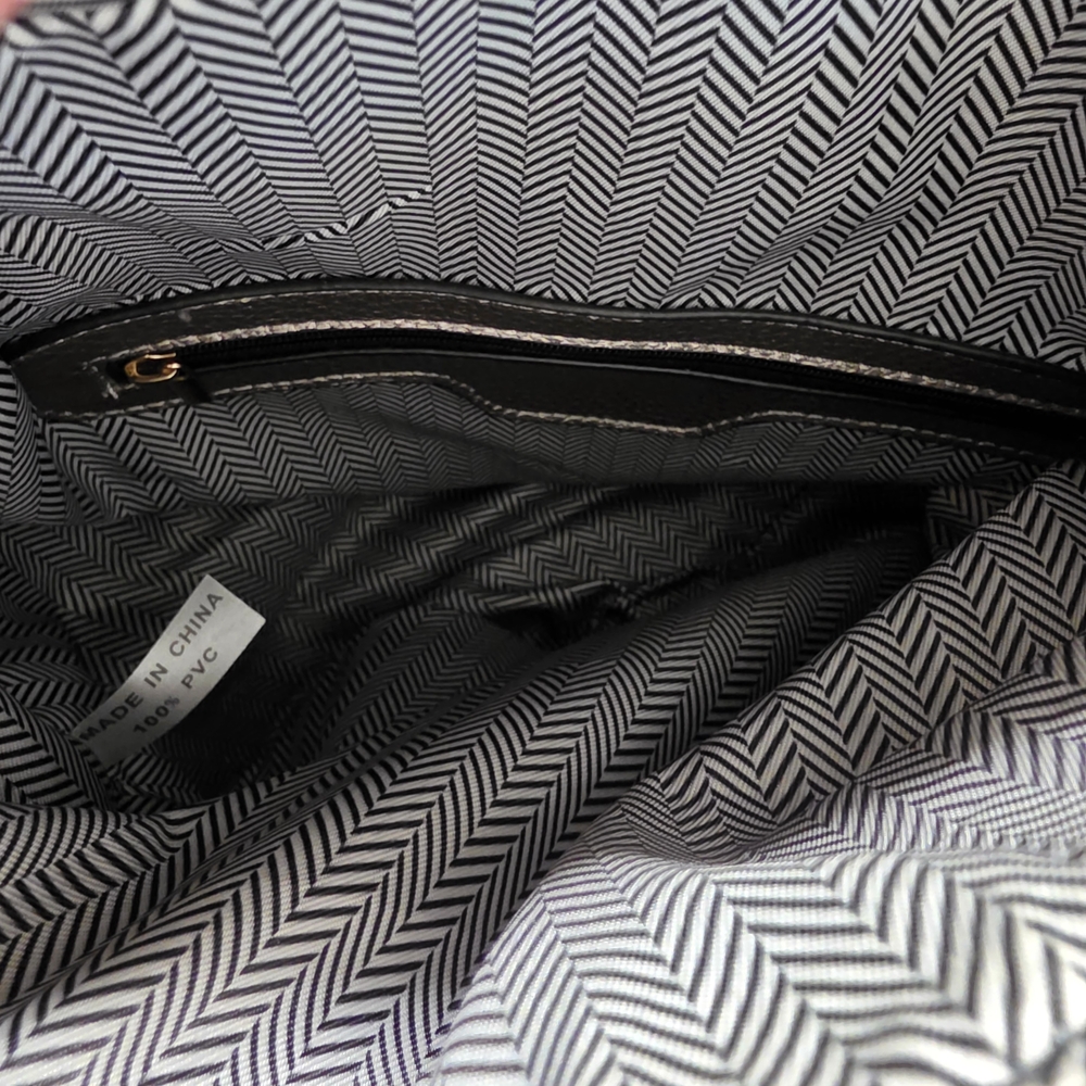 Metallic Fringe Moto Jacket Mini Backpack - Picture 8 of 9